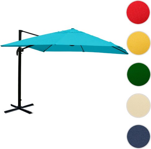 MVG Gastronomie-Ampelschirm »MVG-A96«, 360 x 300 cm, 360° drehbar - tuerkis