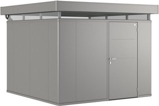 BIOHORT Gerätehaus »CasaNova«, BxHxT: 330 x 250 x 330 cm (Aufstellmaße), Stahl - grau