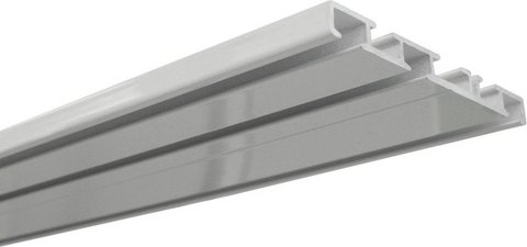 GARDINIA Vorhangschiene, weiß, Aluminium - weiss