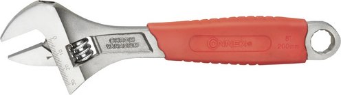 CONNEX Rollgabelschlüssel, Schlüsselgröße: 200 mm - silberfarben