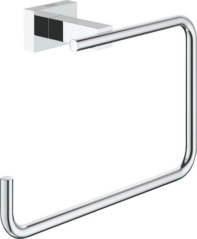 GROHE Handtuchring »Essentials Cube«, Metall, chromfarben - silberfarben