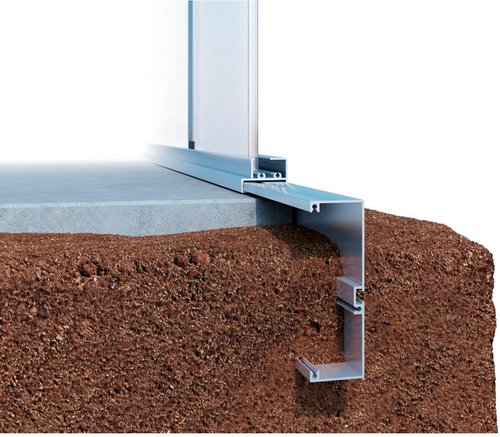 KGT Fundamentrahmen »Santini II«, unbehandelt, aluminium - silberfarben