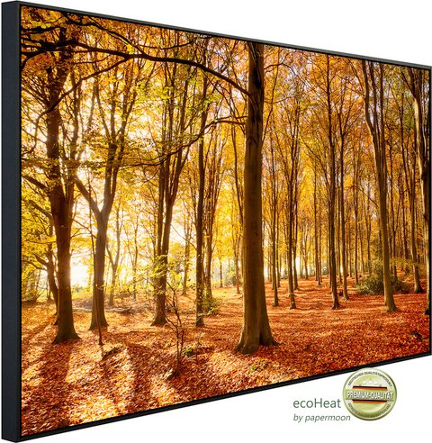 papermoon Infrarotheizung »EcoHeat - Herbstwald«, Matt-Effekt - bunt