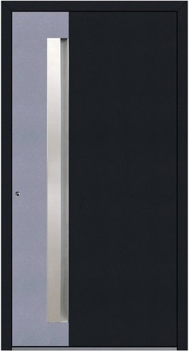 KNOCK Aluminium-Haustür »Marte«, anthrazit / grau