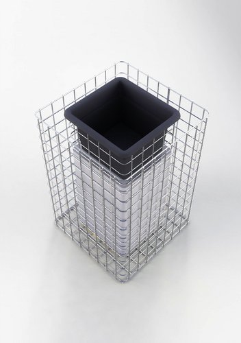 Thumbnail - Gabiona Gabione, feuerverzinkter Stahl - silberfarben