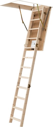 DOLLE Bodentreppe »DOLLE pur«, max. Raumhöhe 285 cm, Fichtenholz, U-Wert 1,6 W/(m²K) - beige