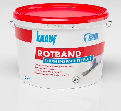 KNAUF Flächenspachtel »Rotband«, 10 kg, weiß - grau