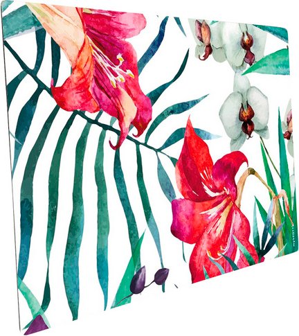 mySPOTTI Mini-Spritzschutz »Hokulani«, Aluverbund, Blätter