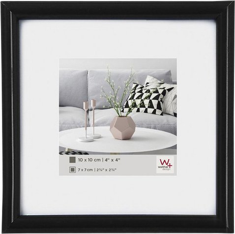 Walther Design Bilderrahmen »GALERIA«, BxL: 21,3 x 21,3 cm, Schwarz, Kunststoff