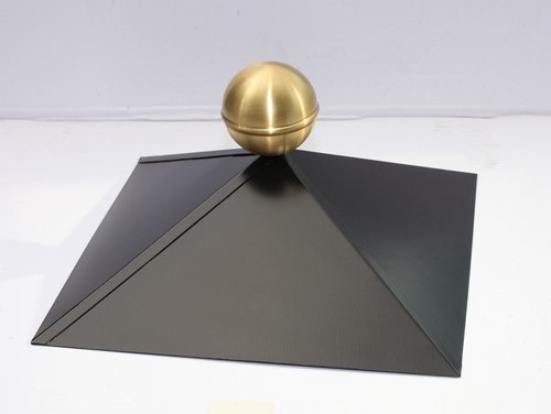 SKANHOLZ Firstkappe, für 4-Eck Pavillons, schwarz, Stahlblech