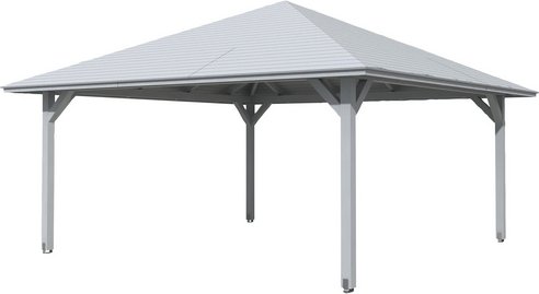 SKANHOLZ Pavillon »Cannes 4«, Zeltdach, viereckig, BxHxT: 569 x 360 x 569 cm - weiss
