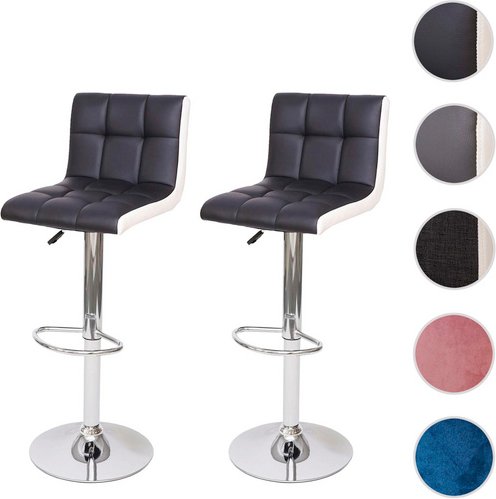 MVG Barhocker »MVG-G87«, 2er-Set, um 360° drehbar - schwarz