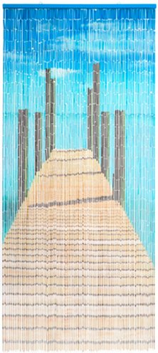 CONACORD Vorhang, BxH: 90 x 200 cm, Brücken-Motiv, bunt