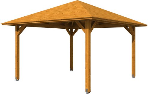 SKANHOLZ Pavillon »Cannes 2«, Zeltdach, viereckig, BxHxT: 439 x 329 x 439 cm - beige