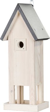 Thumbnail - SIENA GARDEN Nistkasten »Nesting box Pastel Line«, Kiefernholz, creme, Spitzdach - beige