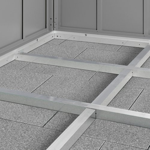 WOLFF FINNHAUS Fußboden, Aluminium, alufarben, für Gartenhäuser - silberfarben