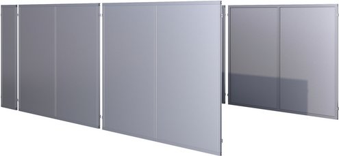 KGT Seitenwand »Elbe«, silber, BxH: 48 x 175 cm - silberfarben
