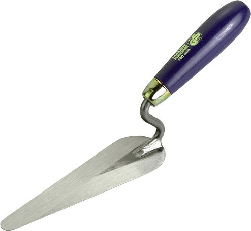 CONNEX Katzenzungenkelle, Länge: 16 cm, Holz/Metall - silberfarben