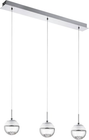 EGLO Hängeleuchte »MONTEFIO 1«, Stahl, 3000K - silberfarben