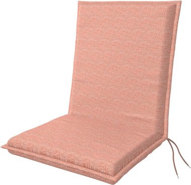 DOPPLER Sitzauflage »Art«, BxLxS: 48 x 100 x 6 cm, aus 60 % Polyester, 40 % Baumwolle, rosa