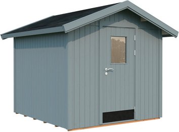 Thumbnail - PALMAKO Gerätehaus »Lucas«, Aufstellmaße BxTxH: 279 x 289 x 238 cm, lackiert, Holz - grau