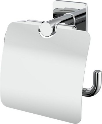 LENZ Toilettenpapierhalter »VARO«, Chrom, Montageart: Kleben oder Bohren - silberfarben