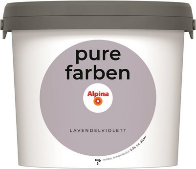 ALPINA Wandfarbe »Pure Farben«, Lavendelviolett, 2,5L, matt - lila