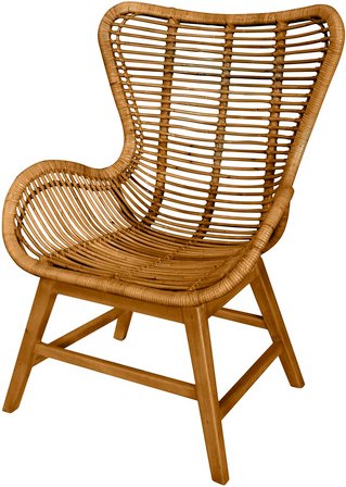 SIT Sessel »RATTAN«, Rattan, BxHxT: 68 x 95 x 64 cm - beige
