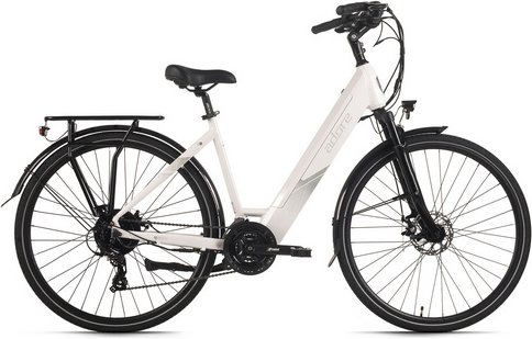 Adore E-Trekkingbike »ATR-180«, RH: 48 cm, 24-Gang - weiss