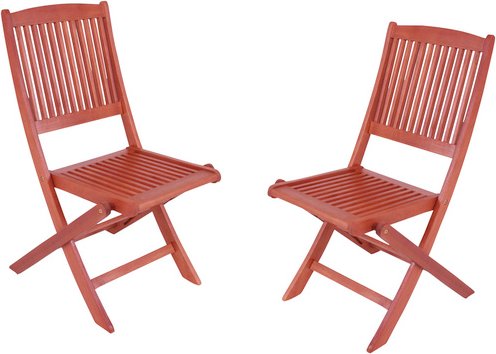 GARDEN PLEASURE Klappstuhl »Stockholm«, BxTxH: 48 x 38,5 x 90 cm, Holz - braun