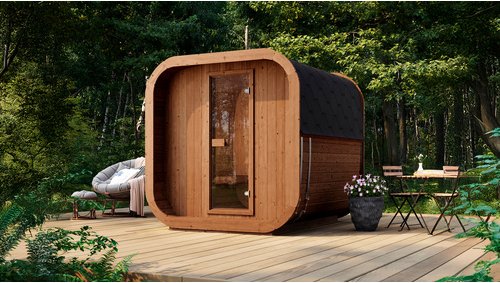 Saunahaus »Laadi 2«, 9.0 Kompakt, Thermo - natur
