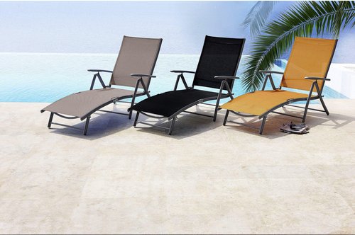Thumbnail - MERXX Deckchair »Deck chair«, Aluminium - silberfarben