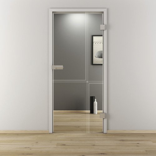 NOVADOORS Glasdrehtür »NOVA 610«, glänzend - transparent