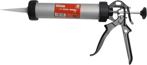 CON:P Auspresspistole, Schwarz, Kartuschen mit 310 ml Inhalt