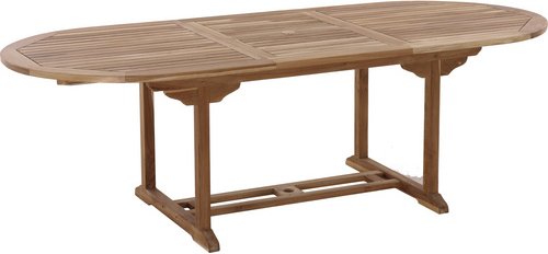 Möbilia Gartentisch, BxLxH: 180 x 100 x 75 cm, Massivholz - beige