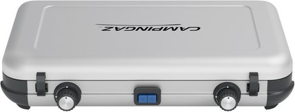 CAMPINGAZ Kartuschenkocher, Anzahl Brenner: 2, BxHxL: 39,8 x 38,8 x 53 cm - silberfarben | schwarz