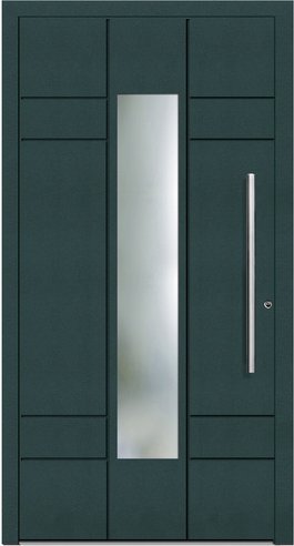 KNOCK Aluminium-Haustür »Terra Nova«, moosgrün - gruen