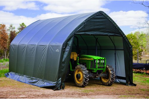 SHELTERLOGIC Foliengarage, BxT: 390 x 610 cm (Außenmaße), Polyethylen (PE) - gruen