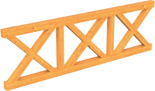 SKANHOLZ Brüstung, B x H: 78,5 x 84 cm, Holz, Farbe: natur