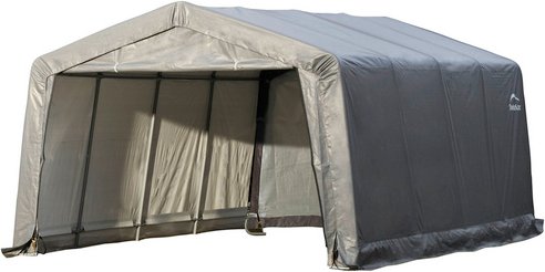 SHELTERLOGIC Foliengarage, B x H: 370 x 260 cm, grau