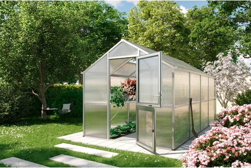 KGT Gewächshaus »Iris«, 10 m², silberfarben