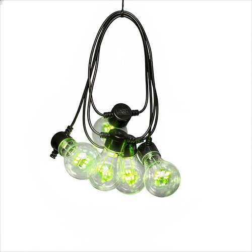 Konstsmide LED-Lichterkette, 6 W, Kunststoff - schwarz