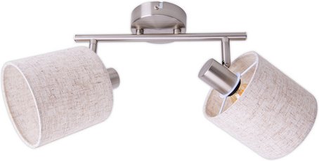 NÄVE Wand-/Deckenleuchte »MARON«, BxHxL: 12 x 29 x 46 cm, Metall/Textil - beige