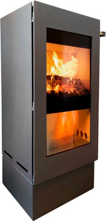 XEOOS® Kaminofen »x8 PATAGONIA«, anthrazit, Stahl, 8 kW - grau