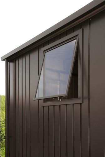 BIOHORT Gerätehaus »Highline Windowedition«, Gr. H5, dunkelgrau-metallic, Doppeltür