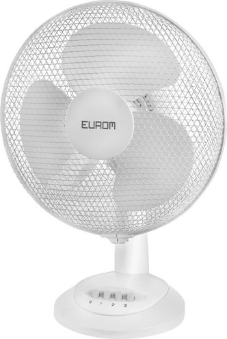 EUROM Tischventilator »Blanc«, 35 W, 3 Leistungsstufen, Ø: 30 cm - weiss