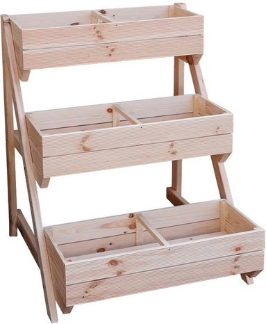 PROMADINO Pflanzkasten, BxH: 80 x 100 cm, natur, Holz - beige