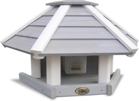 HABAU Vogelhaus, BxHxT: 53 x 30 x 25 cm, Holz - grau