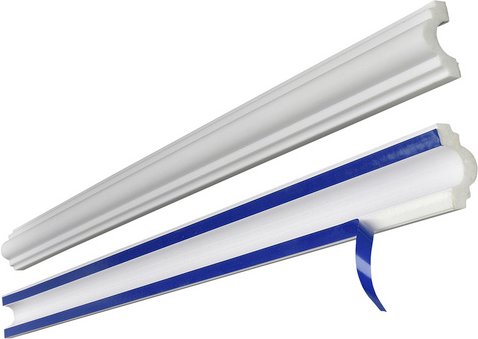 DECOSA Zierprofil, Länge: 150 cm, weiß, 1 Stück - weiss