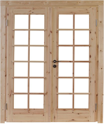 Thumbnail - Doppeltür »Lars 44 Iso«, Kiefernholz, Natur - beige